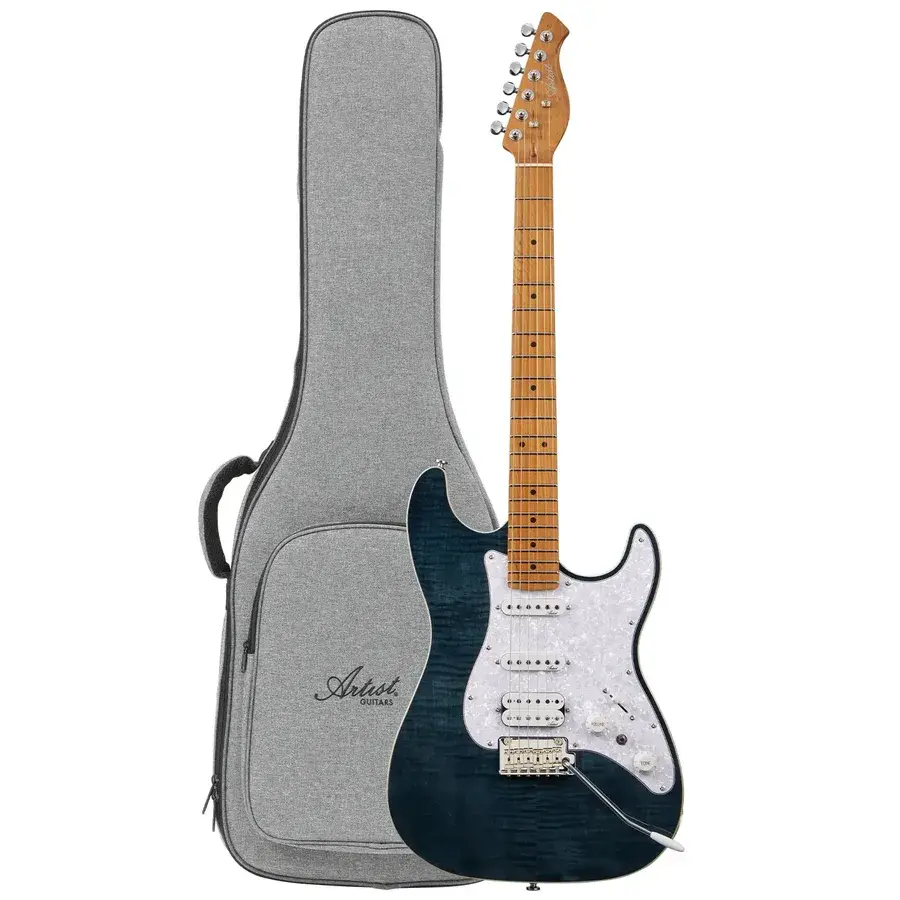 Artist AS30 Grey Flame electric guitar, a sleek first guitar for beginner guitar lessons in Townsville