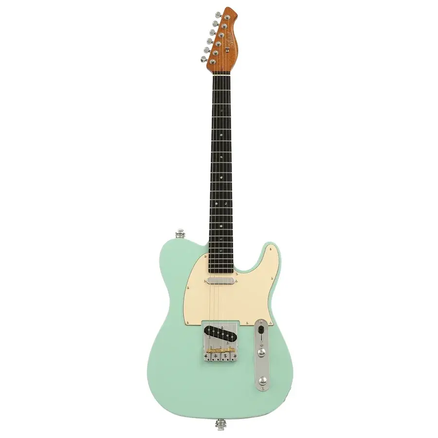 Artist AT53 Vintage Green electric guitar with hand-made pickups, a stylish mid range guitar